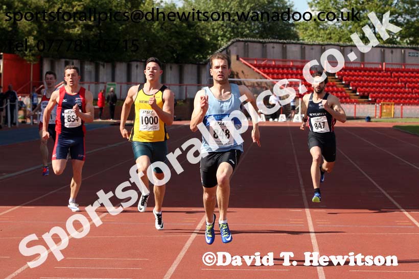 Mens senior 200 metres, North Eastern Champs, Gateshead Stadium. Photo: David T. Hewitson/Sports for All Pics